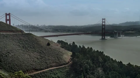 GG bridge vintage timelapse Stock Footage 36019973