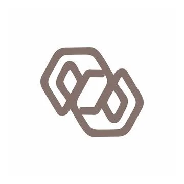 GG, GE, GOG initials circle geometric logo and vector icon Stock Illustration