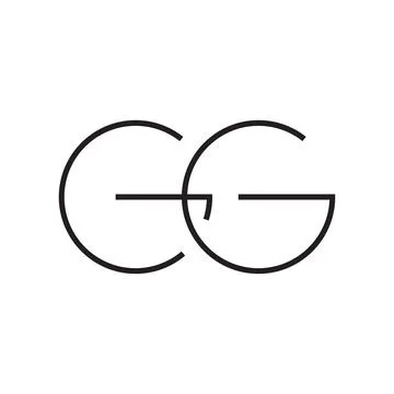 Gg initial letter vector logo Stock Illustration