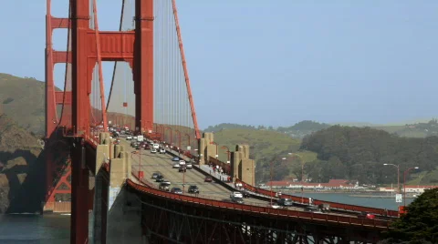 Gg_bridge_traffic02 Stock Footage 477302