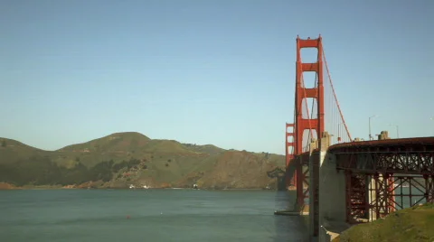 Gg_bridge_wide01 Stock Footage 477340