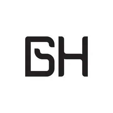Gh initial letter vector logo icon Stock Illustration