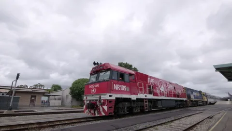 The Ghan passenger train Stock Footage 280290753