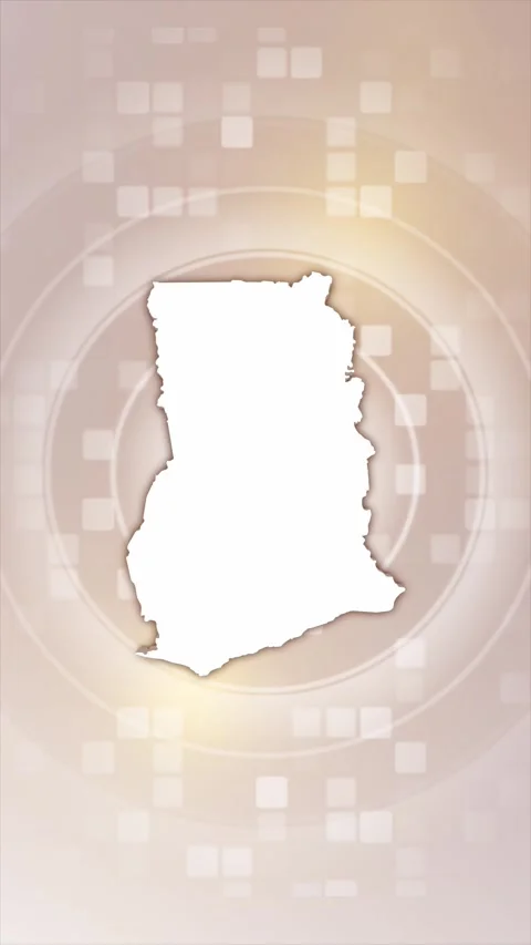 Ghana Animated Map Video stock 275899668