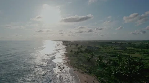 Ghana Cape Coast at sunset Stock-Footage 229016990