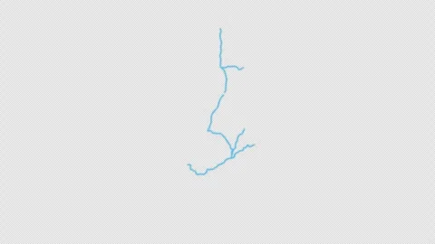 Ghana Country Line Map Self Drawing Animated Overlay, Alpha 4K 스톡 동영상 340290703