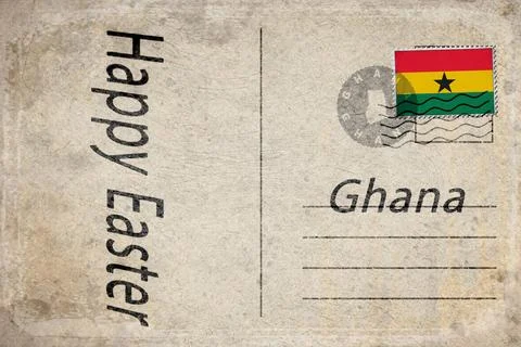 Ghana Easter Sunday Background Stock Illustration