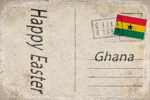 Ghana Easter Sunday Background Stock Illustration