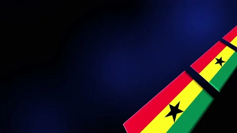 Ghana Flag Animated Background 3d Animation Stock Footage 229243348
