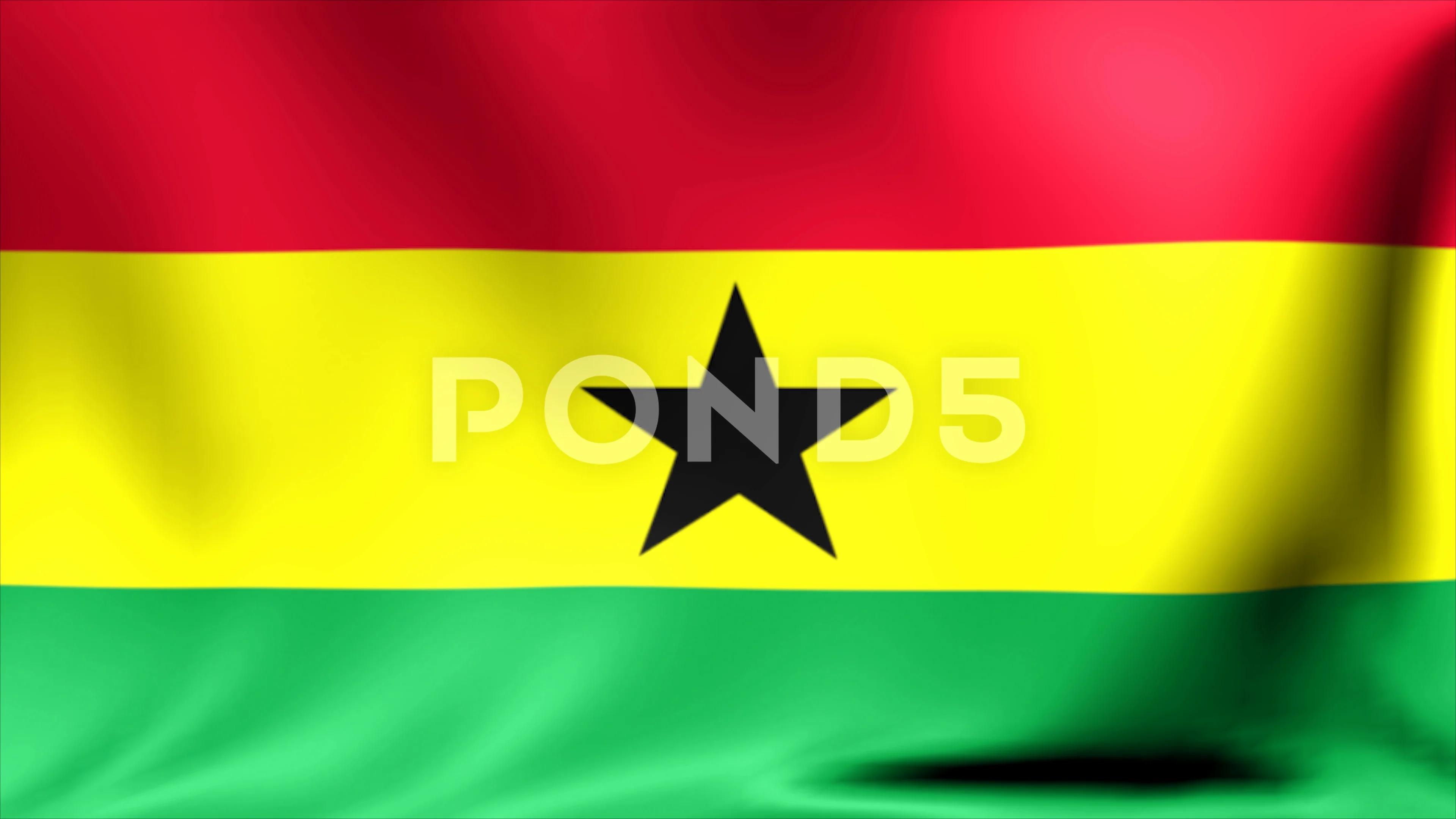 Ghana Flag. Background Seamless Looping ... | Stock Video | Pond5