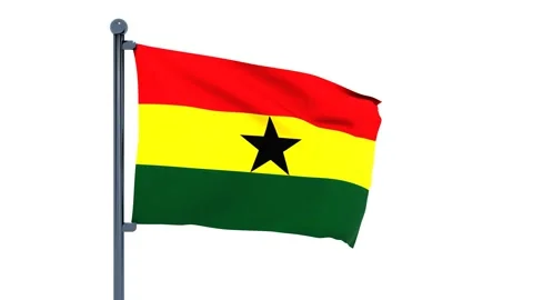 Ghana Flag Stock Footage 150197457