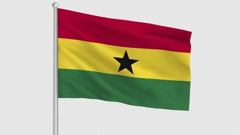 Ghana Flag Video stock 212094987