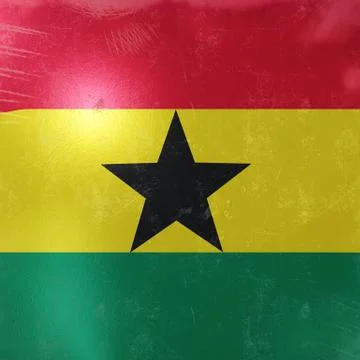 Ghana flag icon Stock Illustration