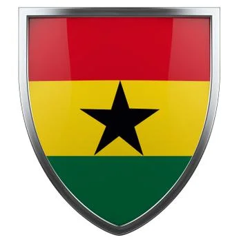 Ghana flag Stock Illustration