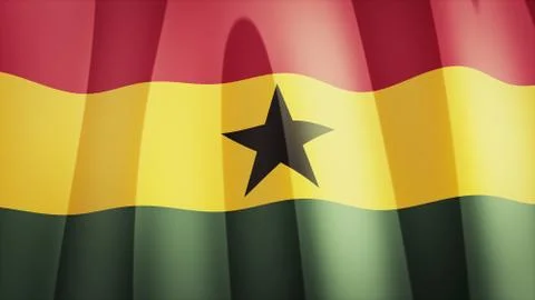 Ghana Flag Stock Illustration