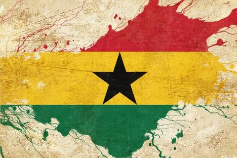 Ghana flag Stock Illustration