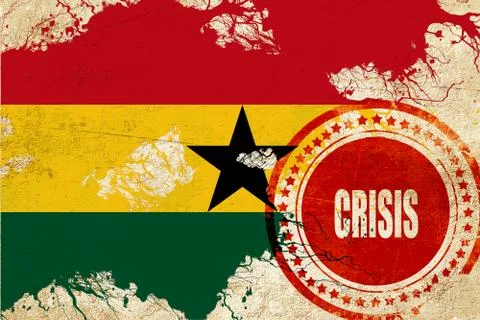 Ghana flag Stock Illustration