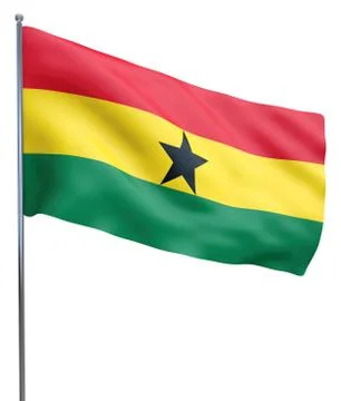 Ghana Flag Image Stock Illustration