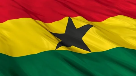 Ghana flag Seamless Vídeo Stock 49088701