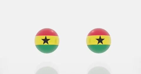 Ghana flag symbol Stock Footage 194130626