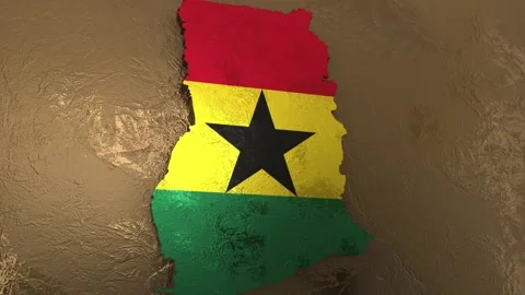 Ghana Map Stock Footage 279132083
