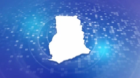 Ghana Map Intro Vídeo Stock 247910516
