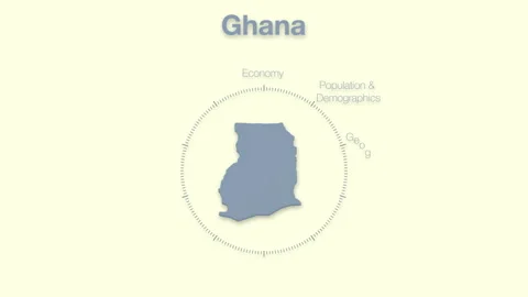 Ghana MAP revealingmotion graphics data elements Stock Footage 339858479