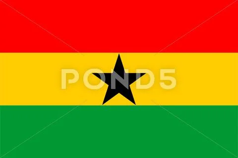 Ghana, national id Stock Illustration