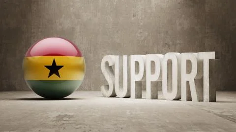 Ghana. Support Concept. 스톡 일러스트