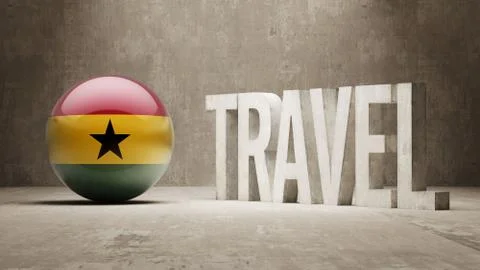 Ghana. Travel Concept. Stock Illustration
