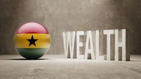 Ghana. Wealth Concept. Stock Illustration