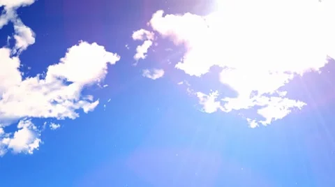 GHD TV SET Simple Sky Intro 01 Stock Footage 8179385