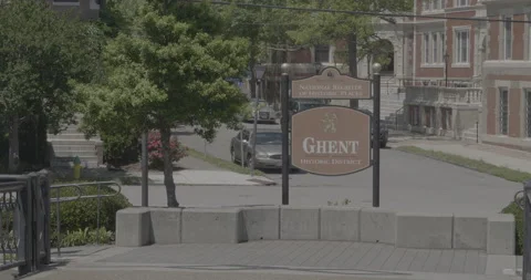 Ghent District Stock Footage 168109897