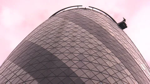 Gherkin building low angle Stockbeeldmateriaal 912431