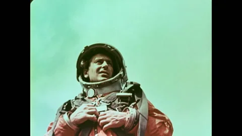 Gherman Titov after the flight Stock Footage 162481614