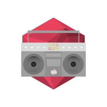 Ghetto Blaster Stock Illustration