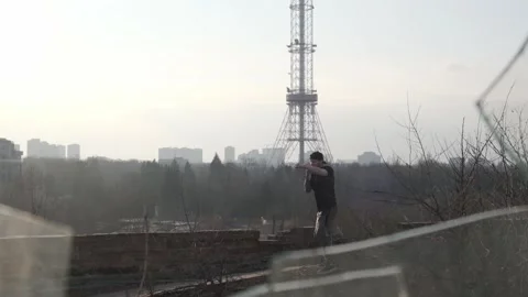 Ghetto boxing workout. Vídeos de archivo 133230795