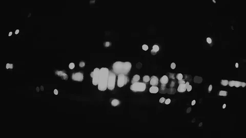 Ghetto street lights -  defocused dynamic hyper lapse. Big dirty city location. Stock-Footage 107326341