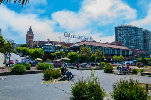 Ghirardelli Square Foto stock