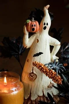 Ghost and Pumpkin Stock Photos