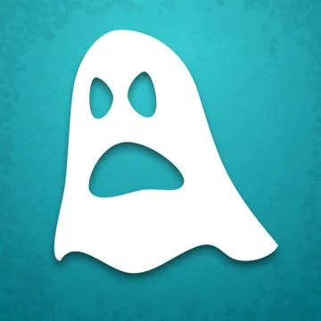Ghost applique background Stock Illustration