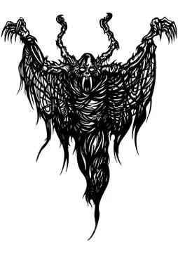 Ghost arachnid demon Stock Illustration