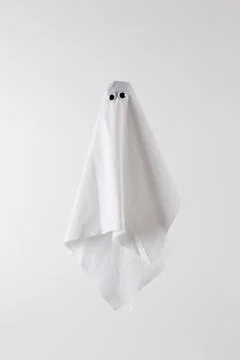 Ghost back white Stock Photos
