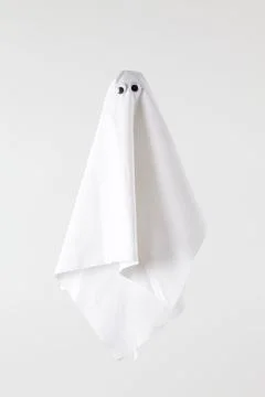 Ghost back white Stock Photos