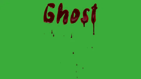 Ghost Blood Drip Animation Effects for Your Projects Stock Footage 252648241