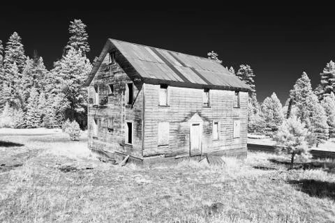 Ghost bunkhouse in the ochocos Stock Photos