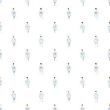 Ghost character seamless pattern for halloween designs Stock Illustration