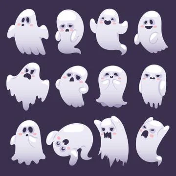 Ghost character vector characters 스톡 일러스트