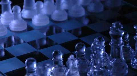 Ghost chess game Stock-Footage 4968446