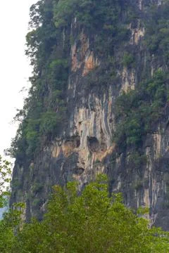 Ghost Cliff at Mount Karos, Krabi, Thailand Stock Photos
